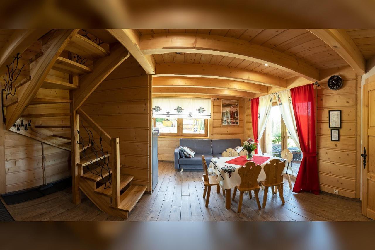 Witowianskie Domki Z Kominkiem, Jacuzzi I Sauna Dzianisz Ngoại thất bức ảnh