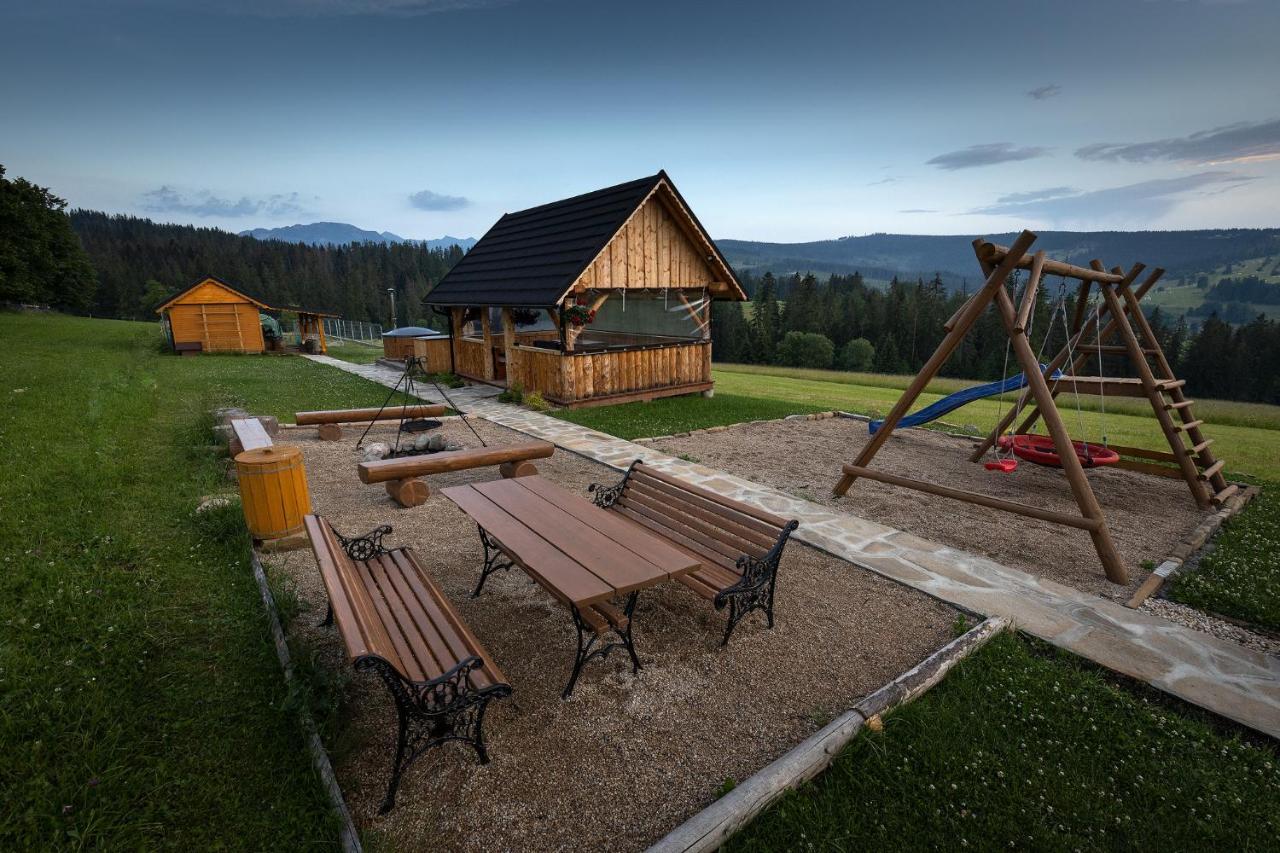 Witowianskie Domki Z Kominkiem, Jacuzzi I Sauna Dzianisz Ngoại thất bức ảnh