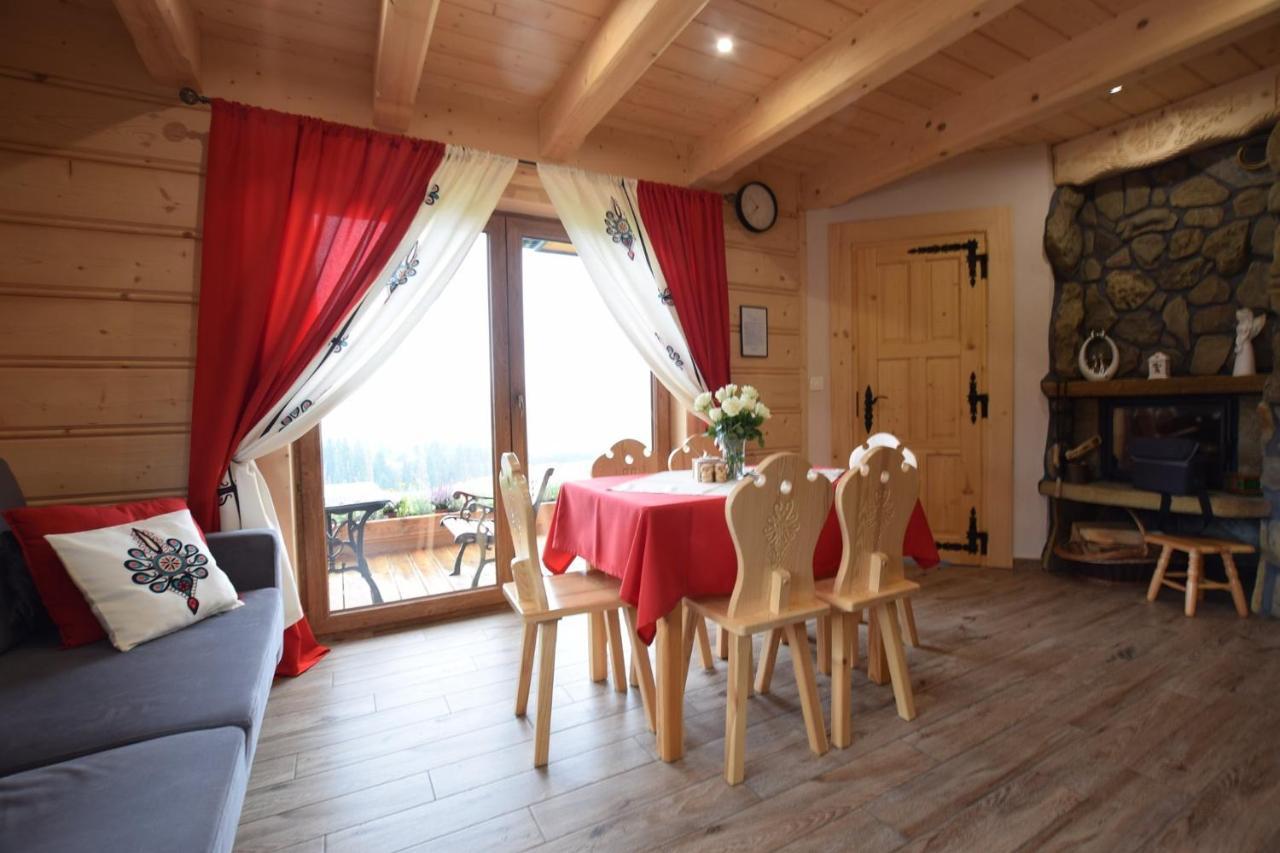 Witowianskie Domki Z Kominkiem, Jacuzzi I Sauna Dzianisz Ngoại thất bức ảnh