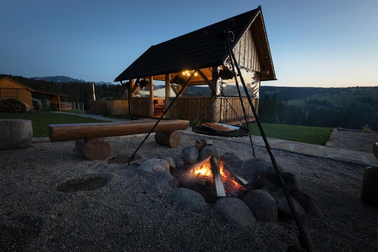 Witowianskie Domki Z Kominkiem, Jacuzzi I Sauna Dzianisz Ngoại thất bức ảnh