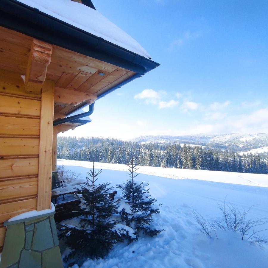 Witowianskie Domki Z Kominkiem, Jacuzzi I Sauna Dzianisz Ngoại thất bức ảnh