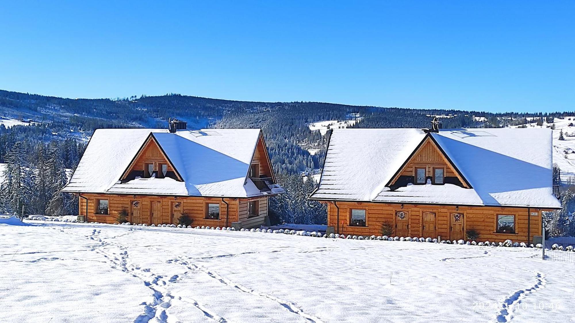 Witowianskie Domki Z Kominkiem, Jacuzzi I Sauna Dzianisz Ngoại thất bức ảnh