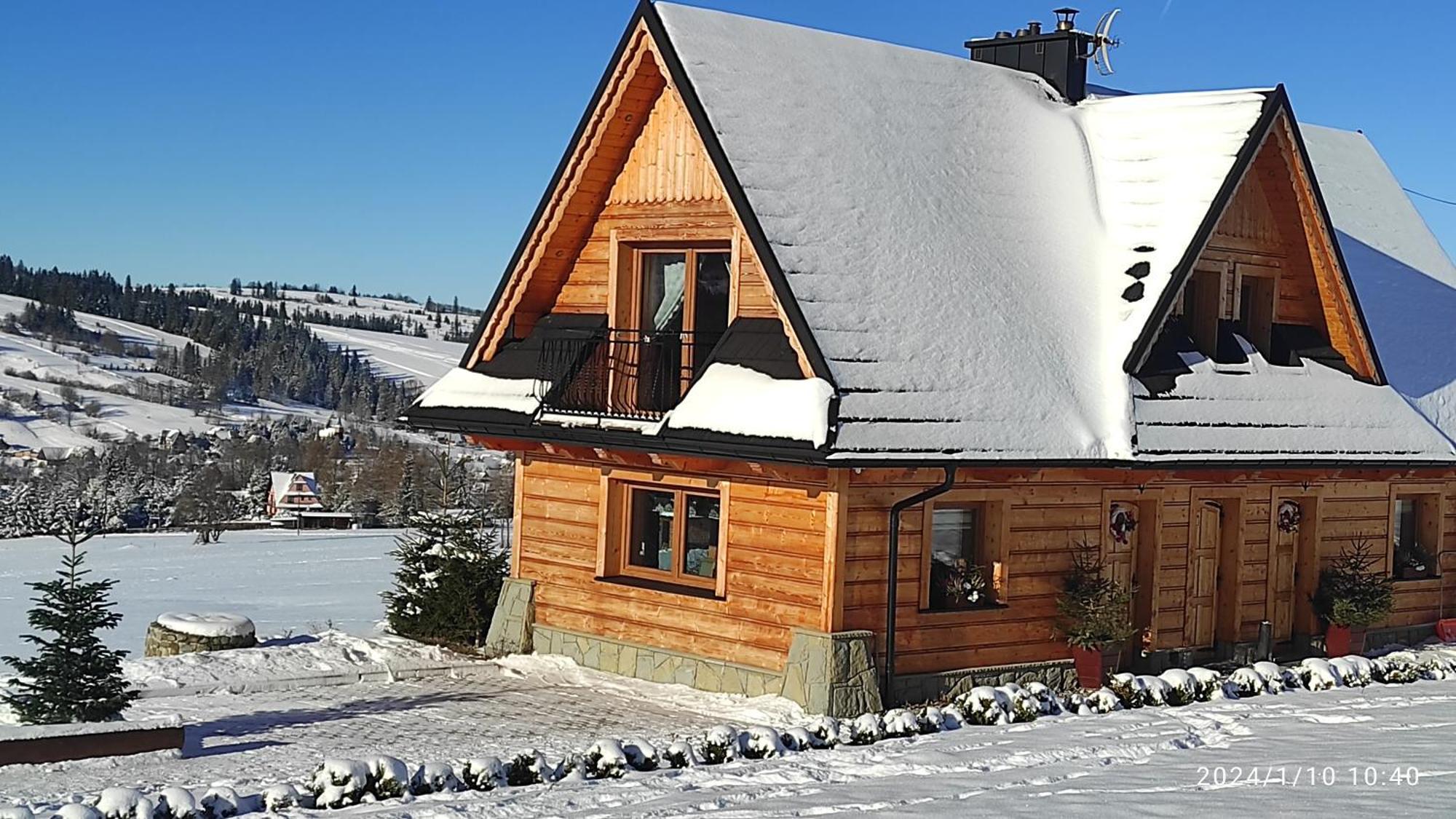 Witowianskie Domki Z Kominkiem, Jacuzzi I Sauna Dzianisz Ngoại thất bức ảnh