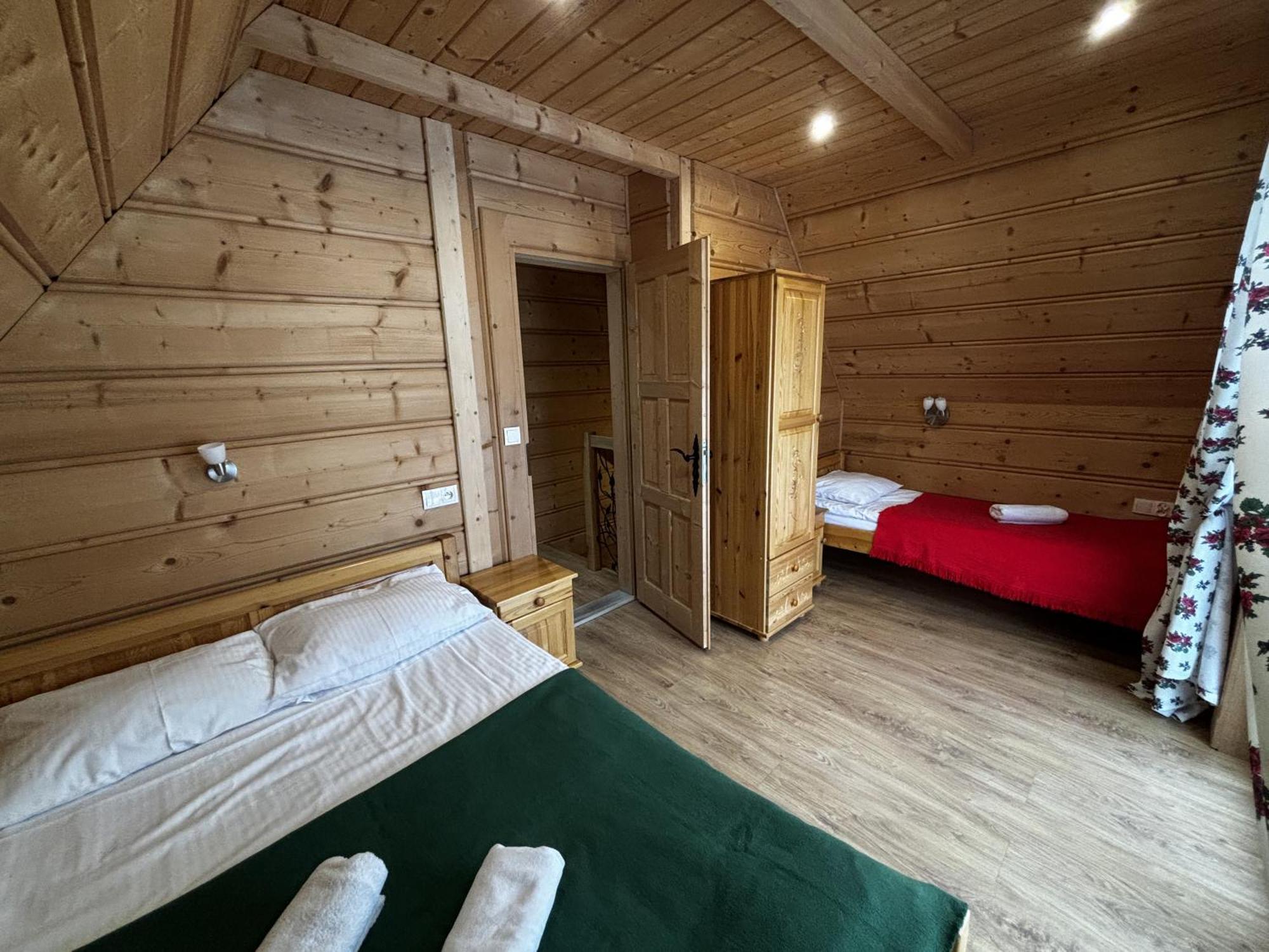 Witowianskie Domki Z Kominkiem, Jacuzzi I Sauna Dzianisz Ngoại thất bức ảnh