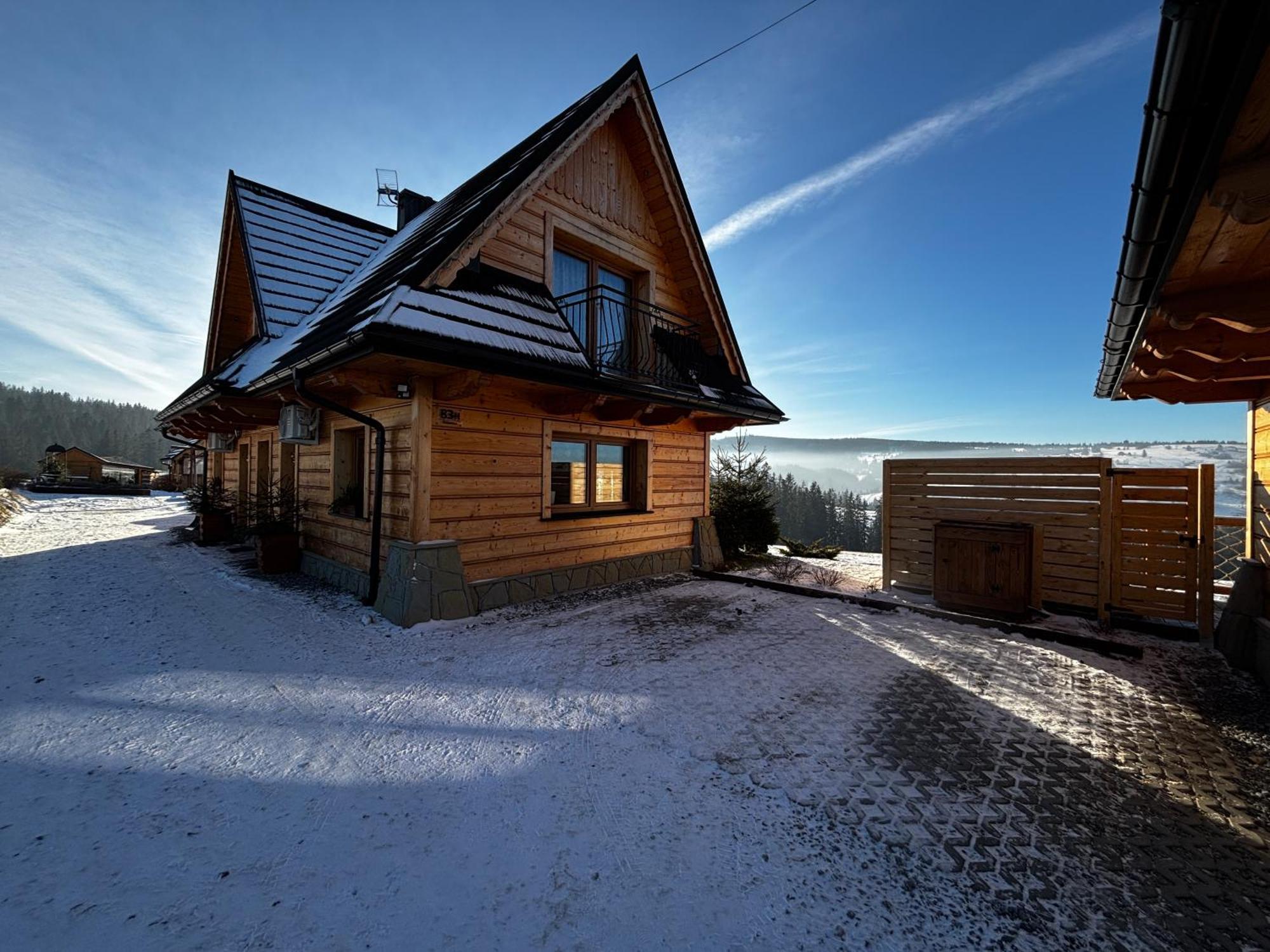 Witowianskie Domki Z Kominkiem, Jacuzzi I Sauna Dzianisz Ngoại thất bức ảnh